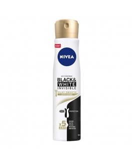 Nivea Black & White Invisible Silky Smooth spray antiperspirant 250ml
