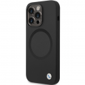 Case BMW BMHMP14LSILBK2 case for iPhone 14 Pro - black Signature Liquid Silicone MagSafe