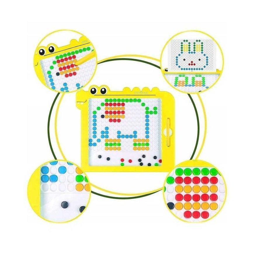 WOOPIE magnetinė lenta vaikams Montessori MagPad dinozauras – 4
