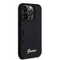 Guess Sequin Script logotipo dėklas, skirtas iPhone 14 Pro Max Juodas