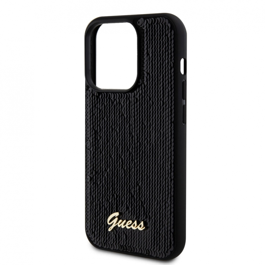 Guess Sequin Script Logo Case for iPhone 14 Pro Max Black – 4