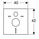 Geberit Insulating spacer for hanging bowl and bidet (156.050.00.1)