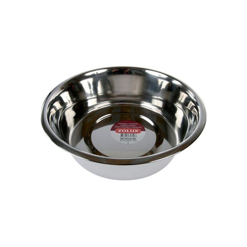 Zolux dubenėlis Inox O 29cm 4 l