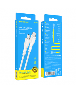 Borofone BX51 Lightning to USB-C cable 3A | 12W white