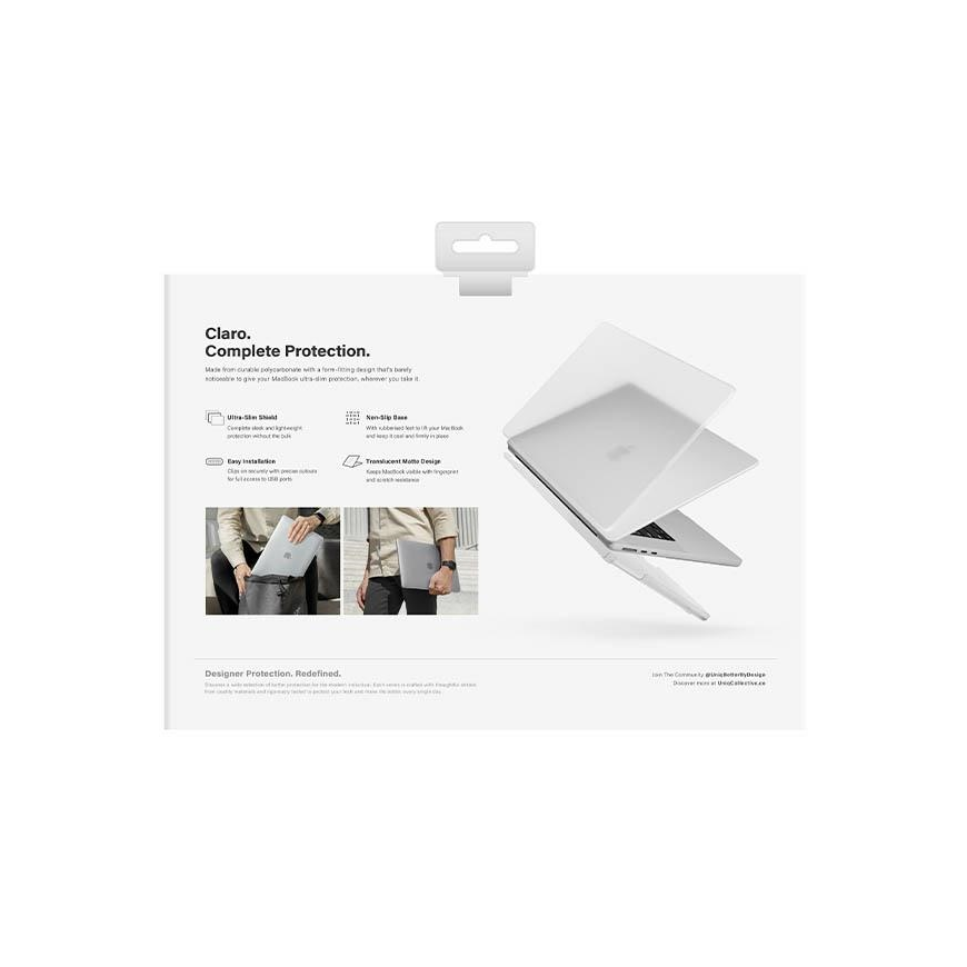 Uniq Unikalus dėklas Claro MacBook Air 13 (2022) skaidrus/dove matinis skaidrus – 4