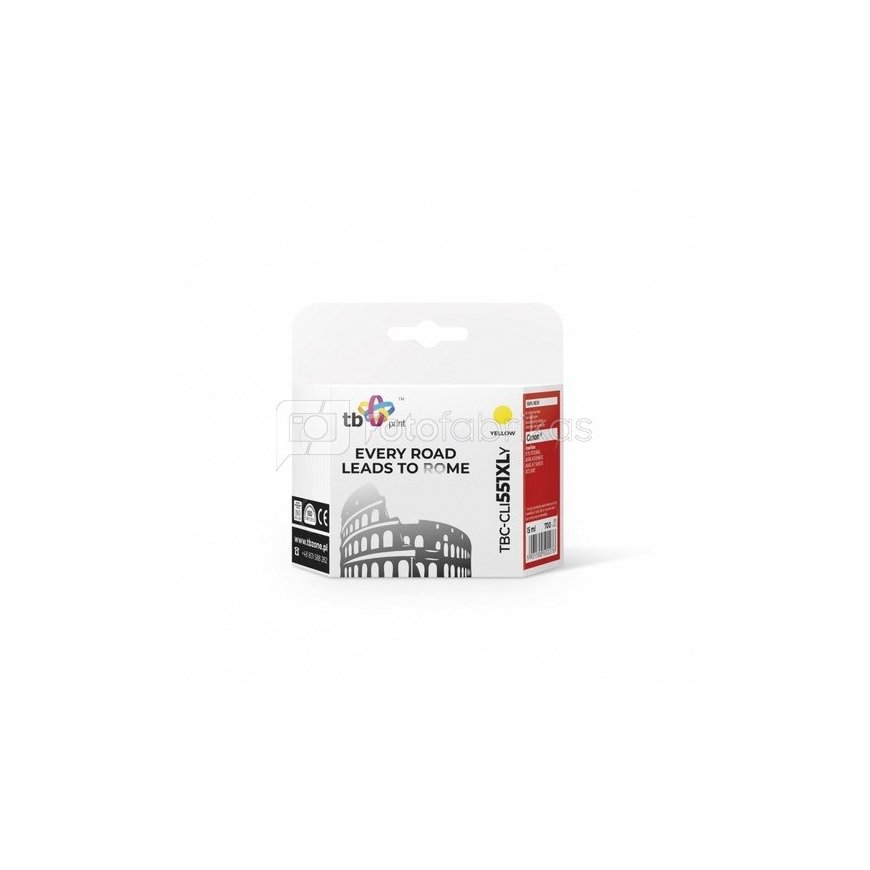 Ink for Canon PIXMA MX 925 Yellow TBC-CLI551XL