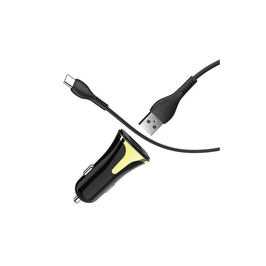 Hoco Z31 Car charger + Micro USB cable 2xUSB QC3.0 18W – 2