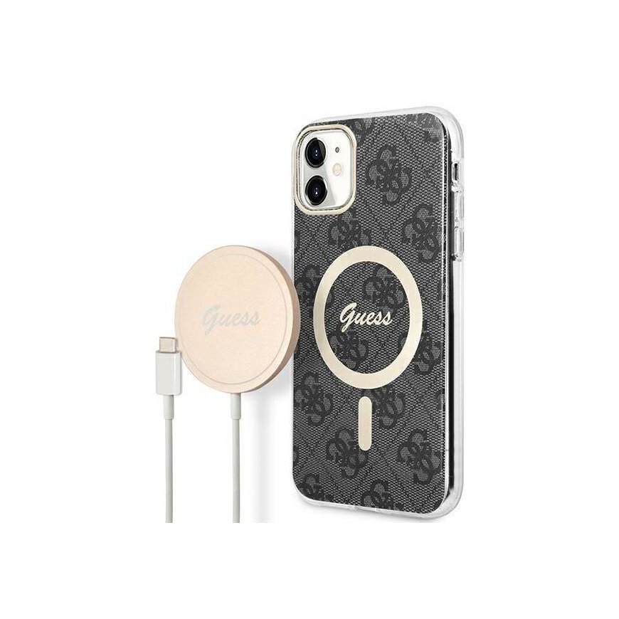 GUESS Zestaw Guess GUBPN61H4EACSK Case+Charger iPhone