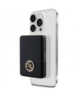 Guess Powerbank indukcyjny 15W GUPBM5AL4DMK 5000mAh czarny|black