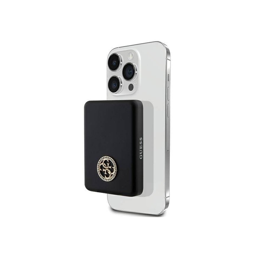 Guess Powerbank indukcyjny 15W GUPBM5AL4DMK 5000mAh czarny|black