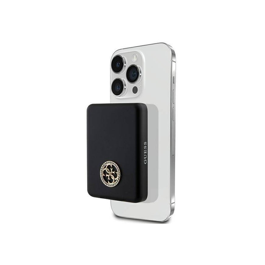 Guess Powerbank indukcyjny 15W GUPBM5AL4DMK 5000mAh czarny|black – 2