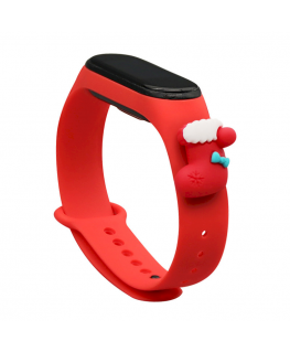 Fusion Xmas Sock for Xiaomi Mi Band 3 | 4 red