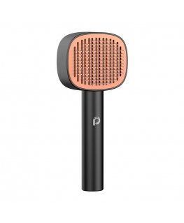 Paw In Hand Brush Needle Comb (black)