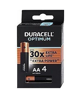 Duracell Optimum AA Alkaline 4pack