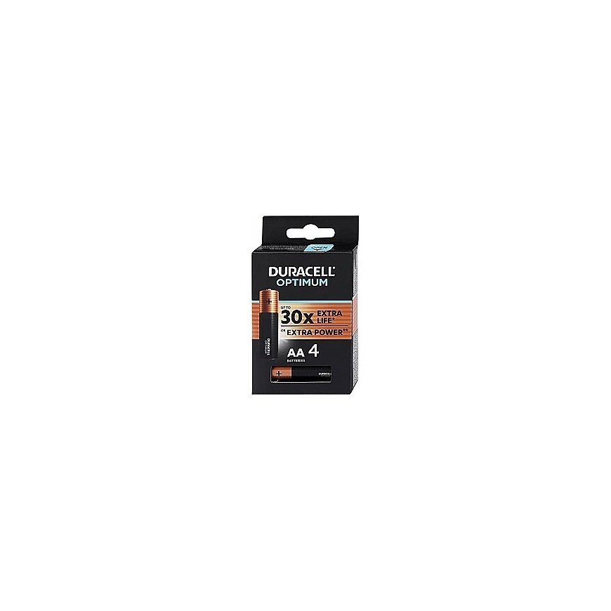 Duracell Optimum AA Alkaline 4pack