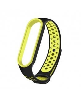 Beline pasek Mi Band 7|6|5 czarny-zielony|black-green Design
