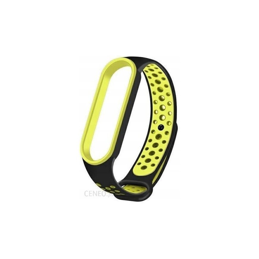 Beline pasek Mi Band 7|6|5 czarny-zielony|black-green Design – 2