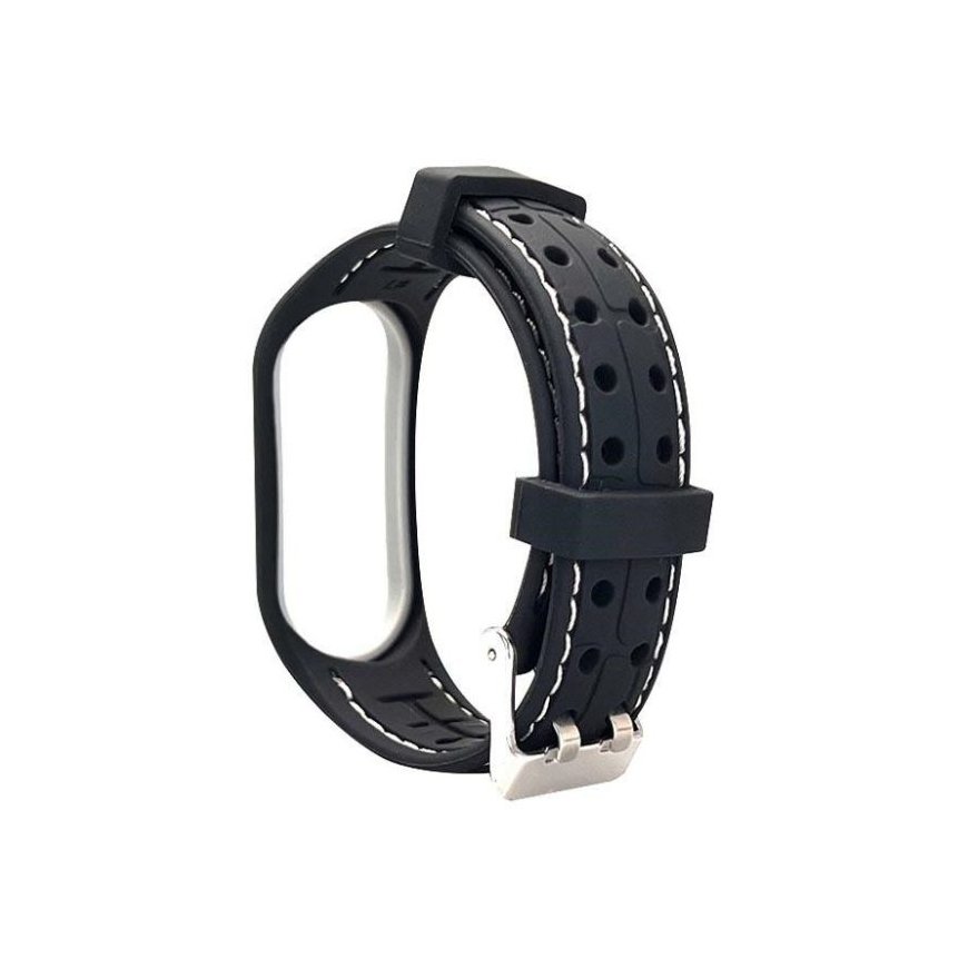 Beline pasek Smart Mi Band 3|4 czarno-biały black|white – 2