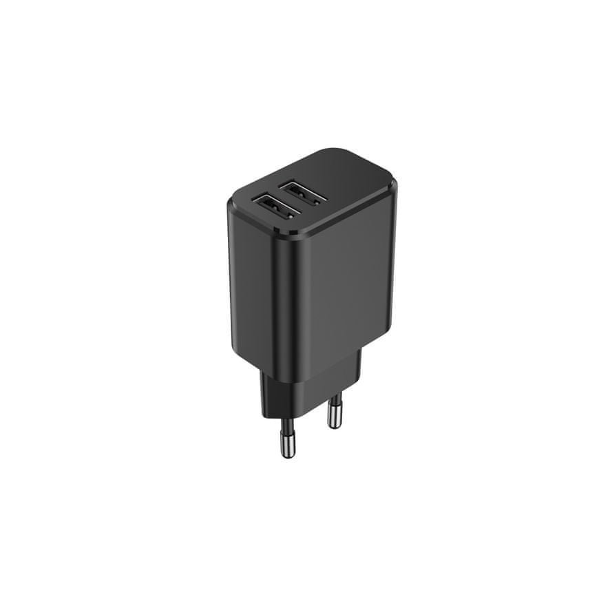 Setty charger 2x USB 3A black