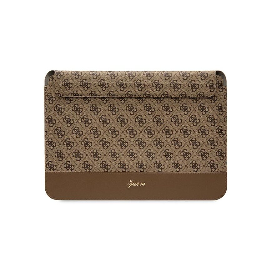 Guess Sleeve GUCS14PS4SGW 14" brown|brown 4G Stripe Metal Logo – 2