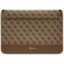 Guess Sleeve GUCS14PS4SGW 14" brown|brown 4G Stripe Metal Logo Guess Sleeve GUCS14PS4SGW 14" brown|brown 4G Stripe Metal Logo