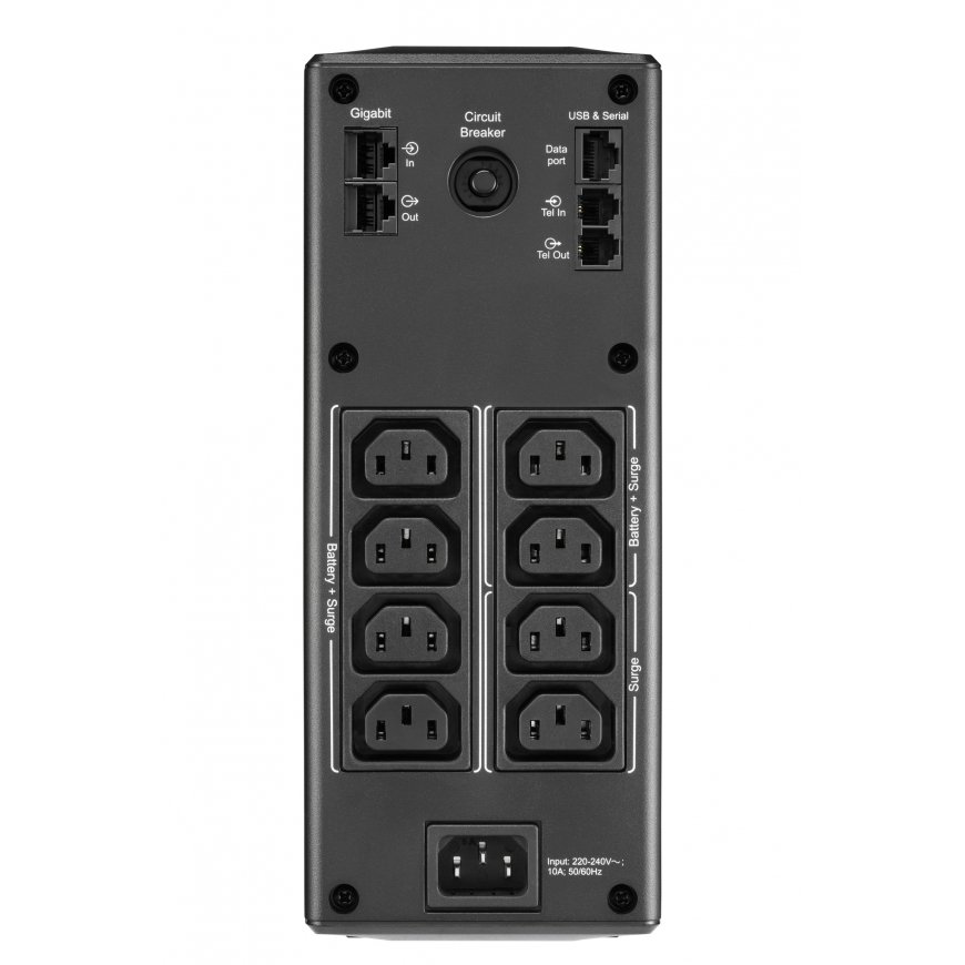 APC BR1600MI nepertraukiamo maitinimo resursai (UPS) „Line-Interactive“ 1,6 kVA 960 W 8 AC išvestis( – 2