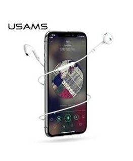 USAMS Słuchawki stereo EP-22 biały |white HSEP2201 jack 3,5mm