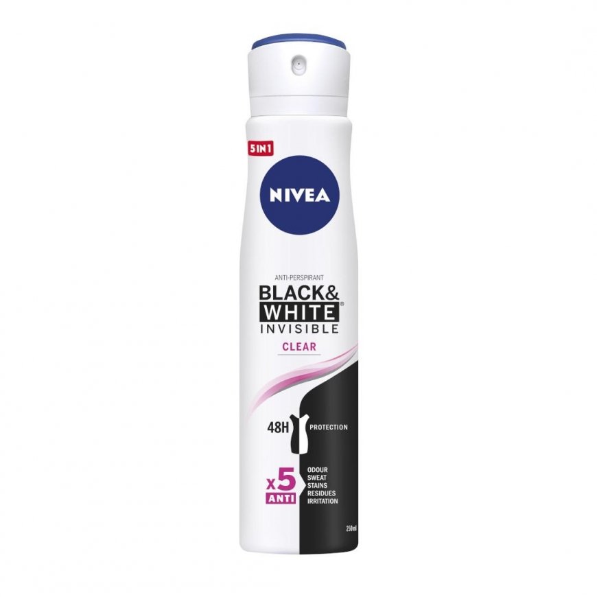 Nivea Dezodorantas INVISIBLE CLEAR moteriškas purškiklis 250ml