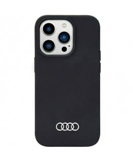 Audi Synthetic Leather iPhone 13 Pro Max 6.7" czarny|black hardc
