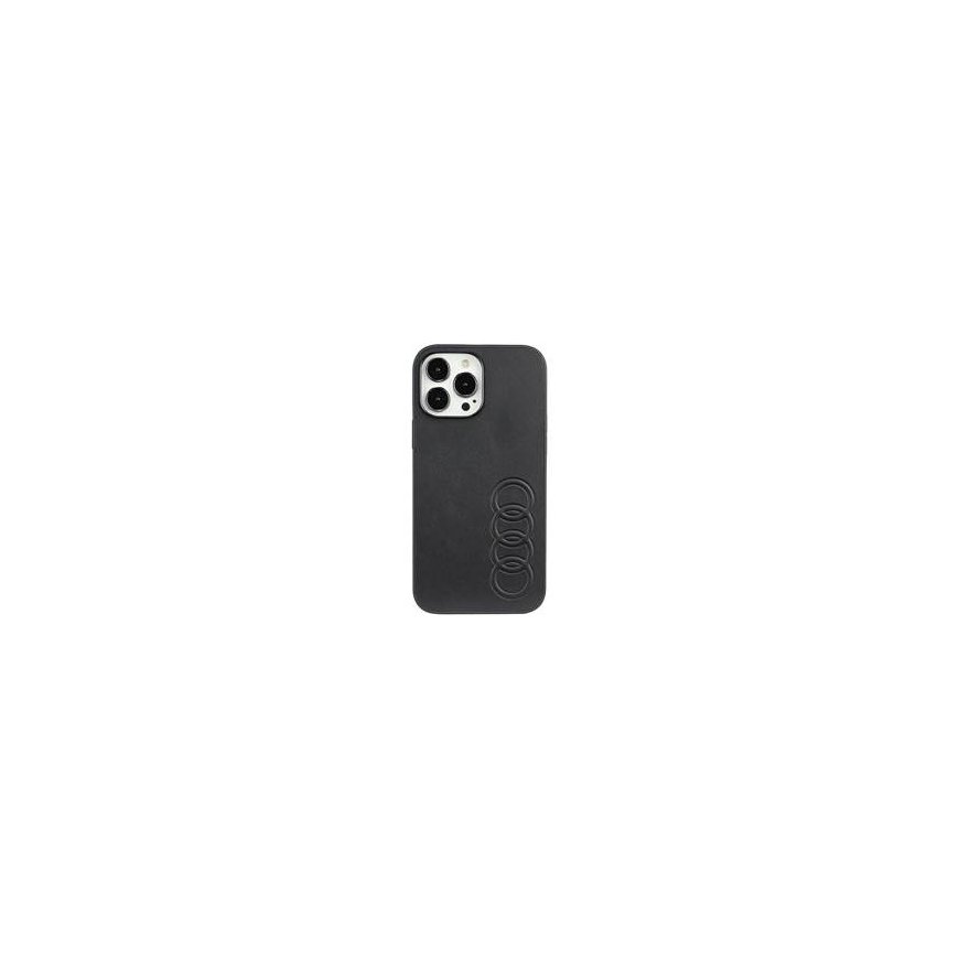 Audi Synthetic Leather iPhone 13 Pro Max 6.7" czarny|black hardc – 2