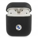 BMW BMA2SSLBK AirPods 1|2 cover czarny|black Geniune Leather Sil BMW BMA2SSLBK AirPods 1|2 cover czarny|black Geniune Leather Sil