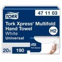 Leaflet towel paper Tork Xpress Multifold Universal H2 2 layers, 23,4 x 21,3 cm (20 pcs) Leaflet towel paper Tork Xpress Multifold Universal H2 2 layers, 23,4 x 21,3 cm (20 pcs)