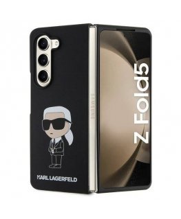 Karl Lagerfeld KLHCZFD5SAPKINPK Z Fold5 F946 hardcase czarny|bla