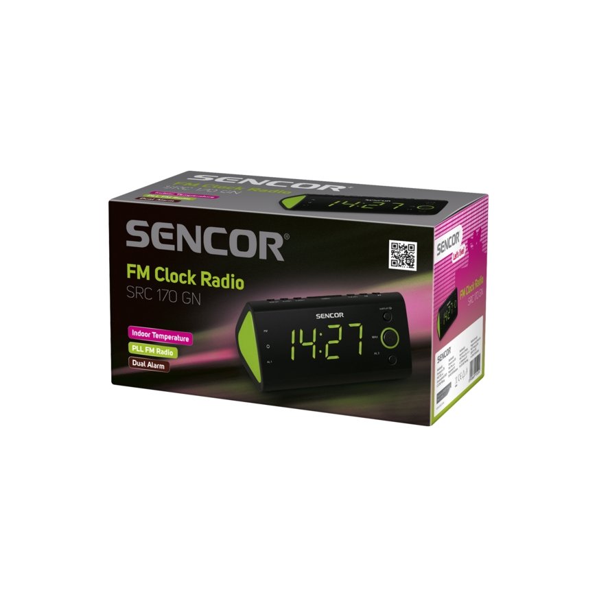 Sencor SRC 170 Часы Цифровой Черный, Зеленый – 2