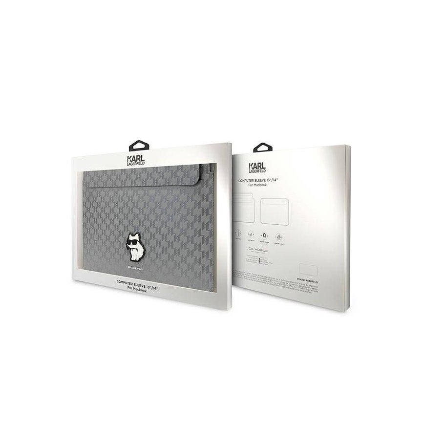 Karl Lagerfeld Sleeve KLCS14SAKHPCG 14" srebrny|silver Saffiano