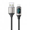 USAMS Kabel pleciony U78 lightning 1.2m LED 2.4A Fast Charging s USAMS Kabel pleciony U78 lightning 1.2m LED 2.4A Fast Charging s