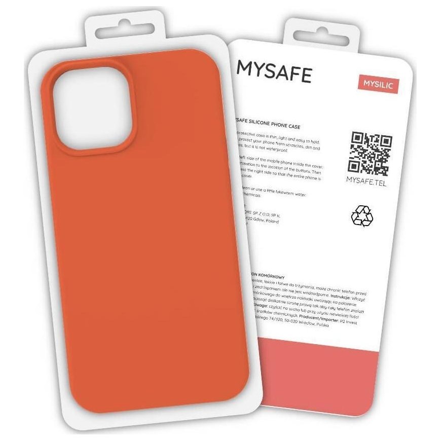 Case Mysafe MYSAFE SILICONE CASE IPHONE 13 MINI ORANGE BOX