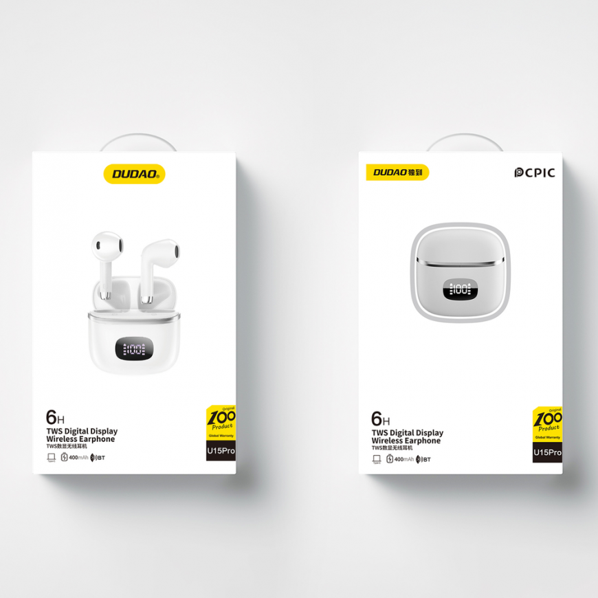 Dudao U15Pro TWS Wireless Headphones - White – 4
