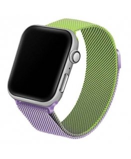 Beline pasek Apple Watch Steel 38|40|41mm zielono-purpurowy gree