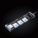 AUKEY CB-H36 keskitin USB 2.0 5000 Mbit/s Hopea AUKEY CB-H36 keskitin USB 2.0 5000 Mbit/s Hopea