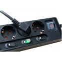 Brennenstuhl 1153110116 power extension 2 m 6 AC outlet(s) Indoor Black Brennenstuhl 1153110116 power extension 2 m 6 AC outlet(s) Indoor Black
