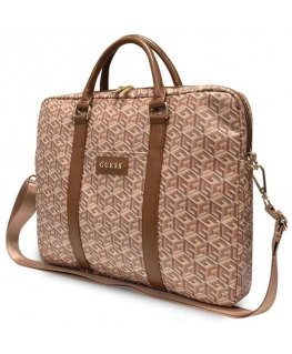 Guess GCube Stripes GUCB15HGCFSEW bag for 16" laptop - brown