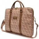 Guess GCube Stripes GUCB15HGCFSEW bag for 16" laptop - brown Guess GCube Stripes GUCB15HGCFSEW bag for 16" laptop - brown