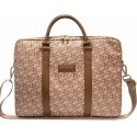 Guess GCube Stripes GUCB15HGCFSEW bag for 16" laptop - brown Guess GCube Stripes GUCB15HGCFSEW bag for 16" laptop - brown