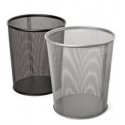 Trash bin Forpus, 12l, black, perforated metal Trash bin Forpus, 12l, black, perforated metal