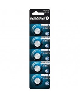 Mini CR1616 lithium batteries blister of 5 pieces