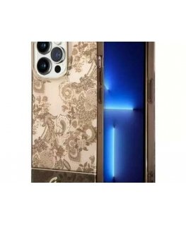 Guess GUHCP14LHGPLHC iPhone 14 Pro 6,1" ochre hardcase Porcelain
