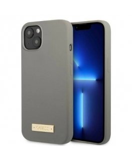 Guess GUHMP13MSPLG iPhone 13 6,1" szary|grey hard case Silicone