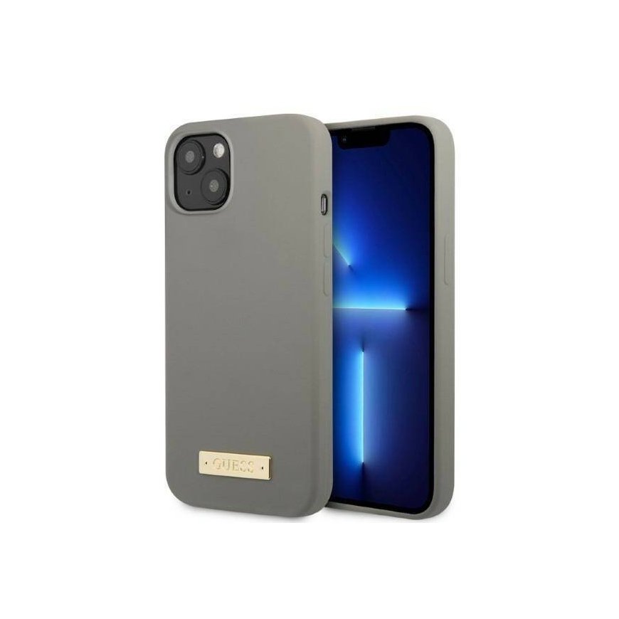 Guess GUHMP13MSPLG iPhone 13 6,1" szary|grey hard case Silicone