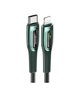 USAMS Kabel pleciony USB-C na Lightning Smart Power-off 20W PD C